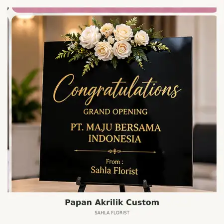 Papan Bunga Akrilik Majalengka Kota